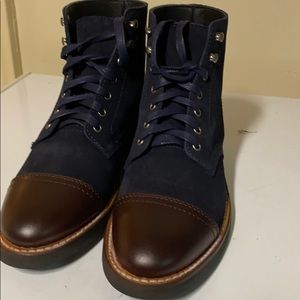 Men's Midnight Suede & Brown Captain Boots